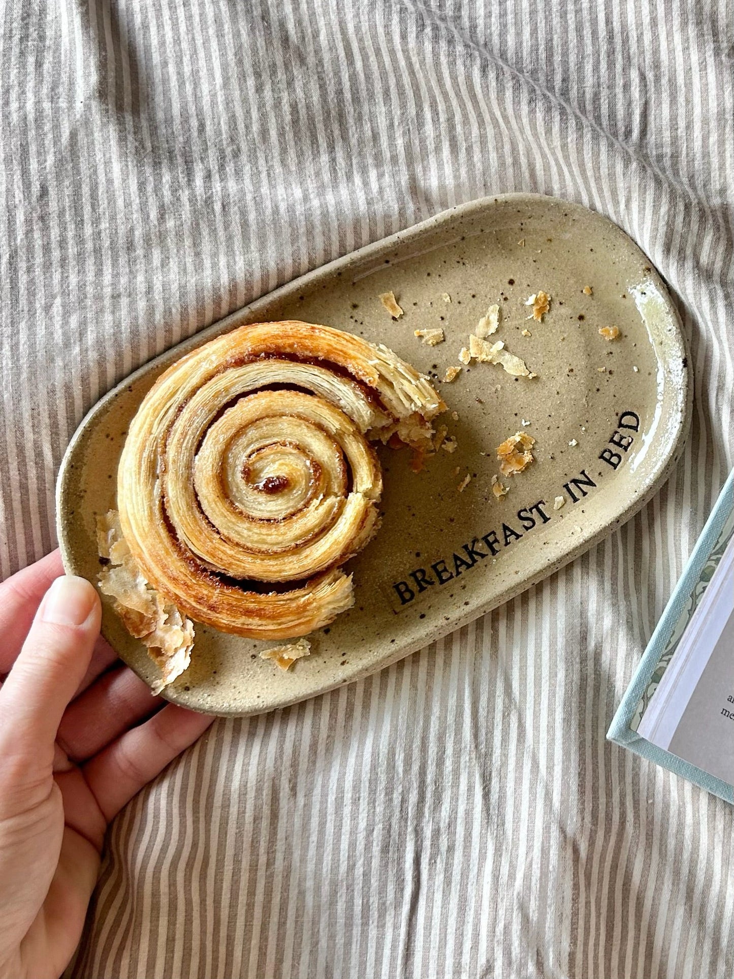 Breakfast in Bed Ceramic Plate