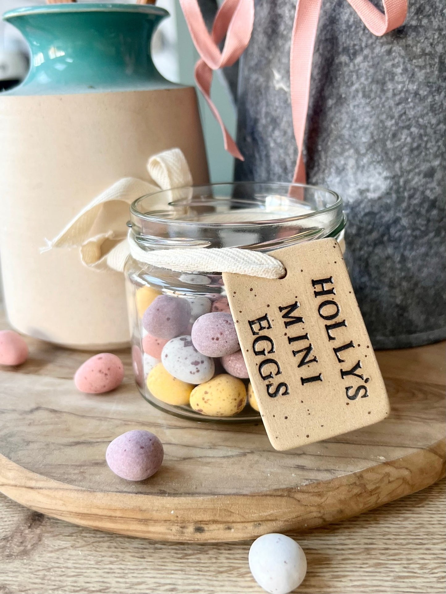 Personalised Ceramic Cookie Jar Tag
