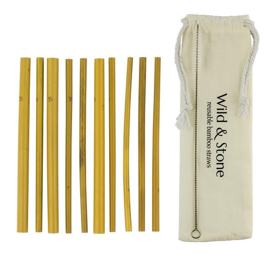 Reusable Bamboo Drinking Straws