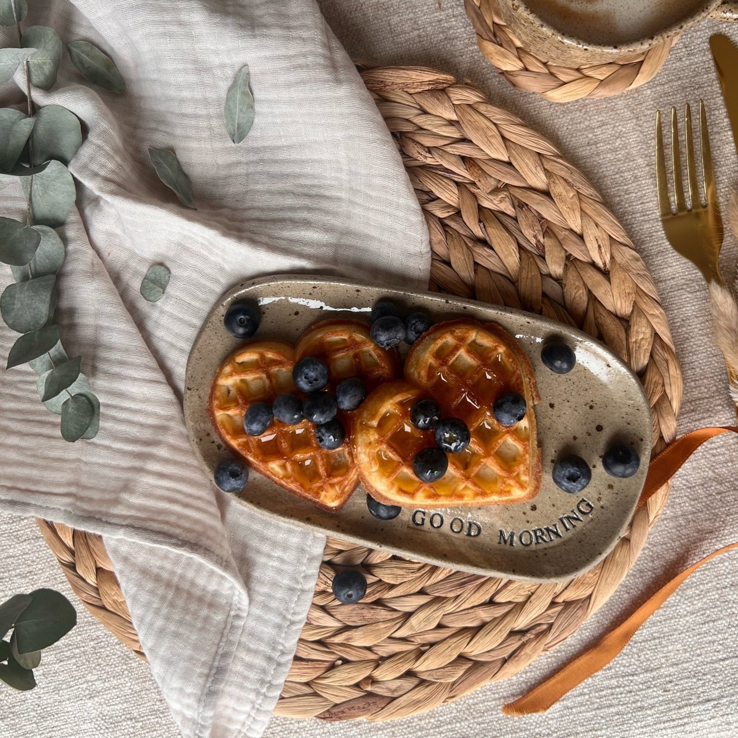 Good Morning Ceramic Plate