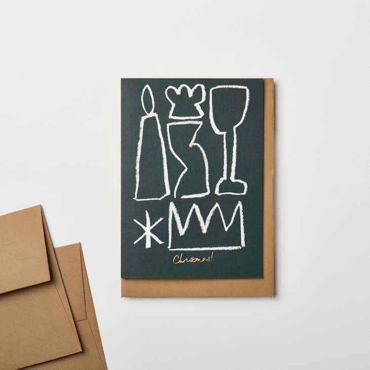 Christmas! | Gold foiled Christmas Card