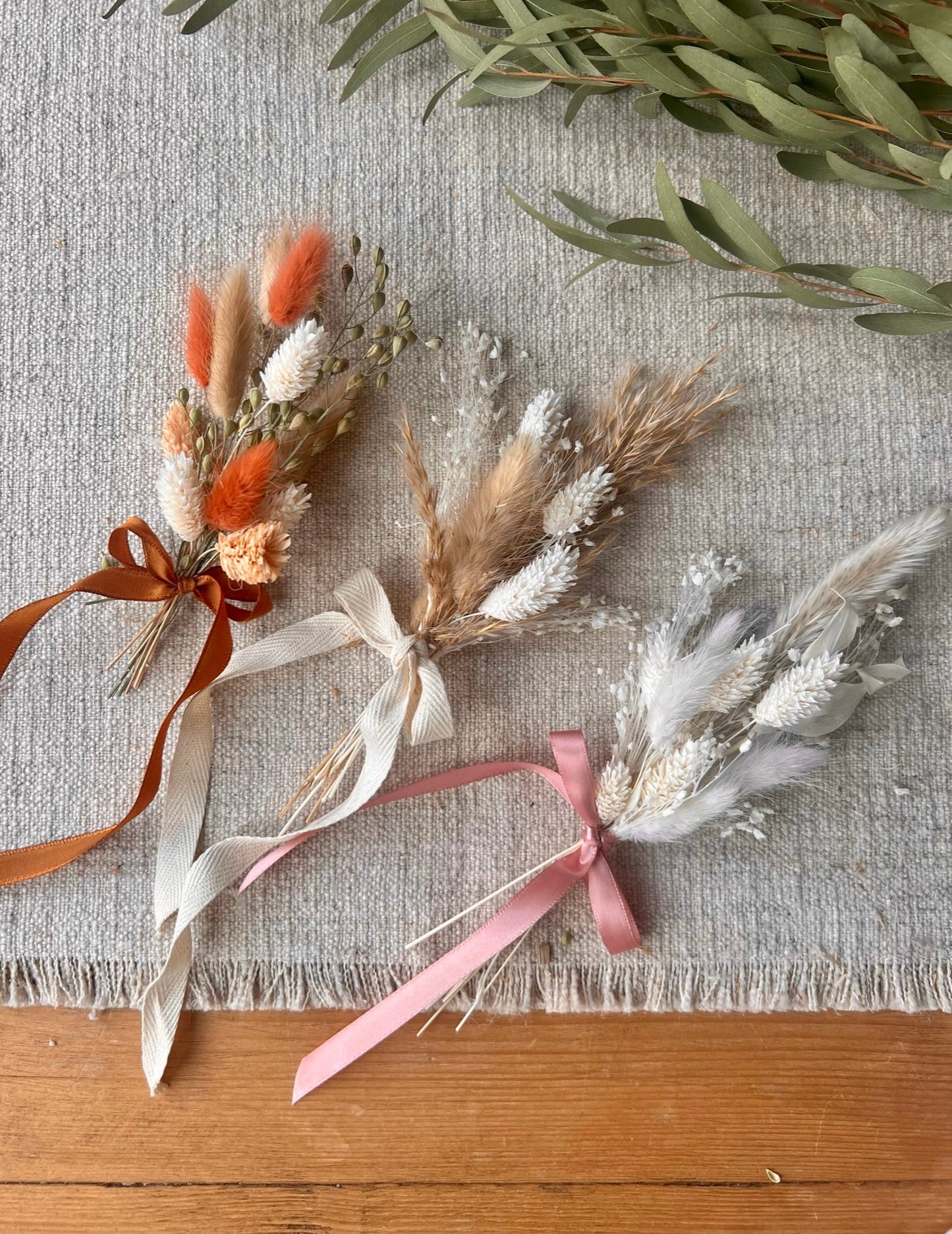 Dried Flower Place Setting | in Various Designs