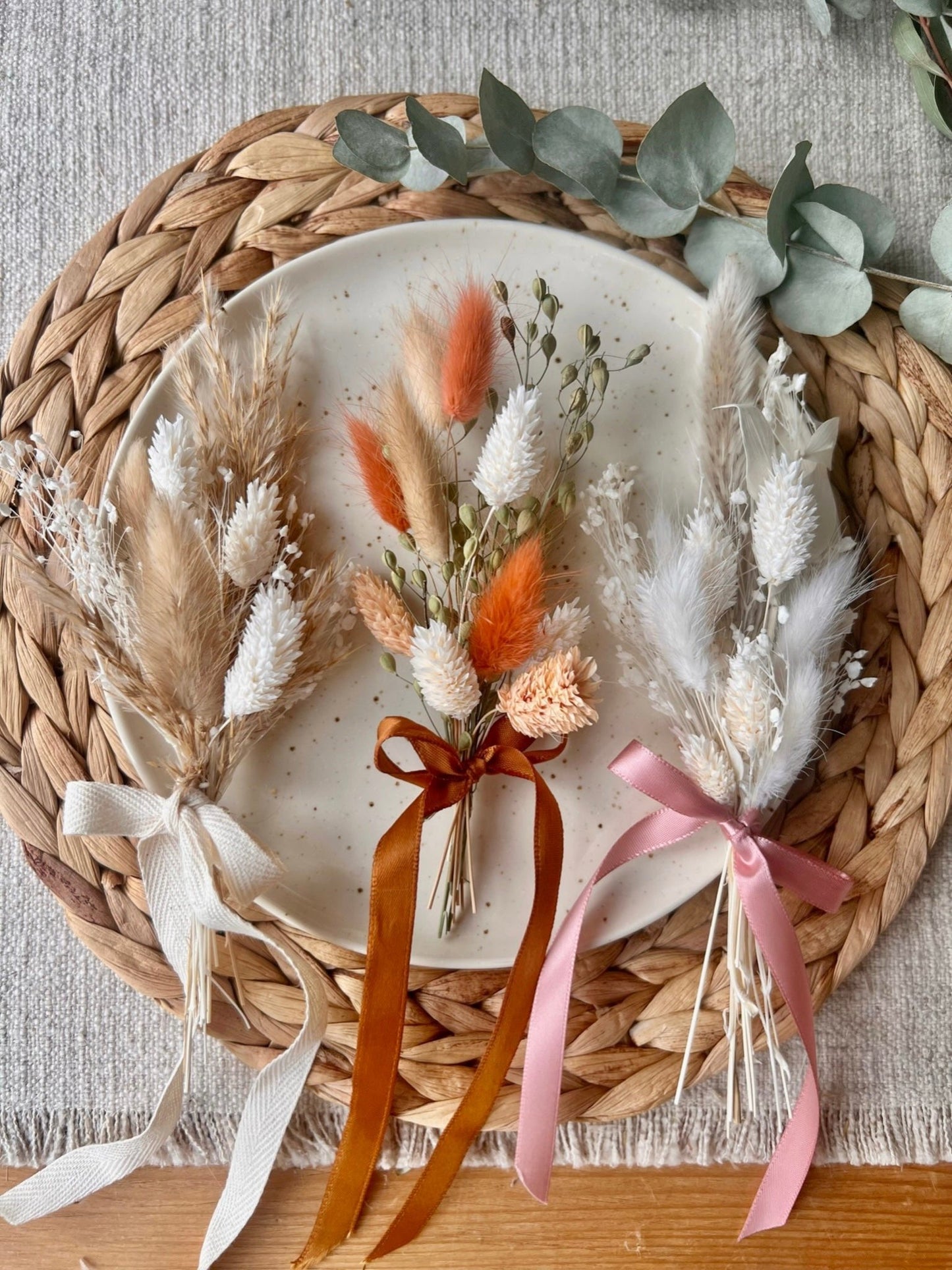 Dried Flower Place Setting | in Various Designs