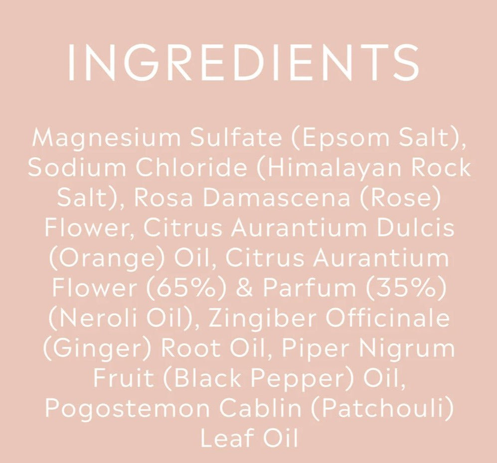 Bath Salts | Ginger, Patchouli + Black Pepper