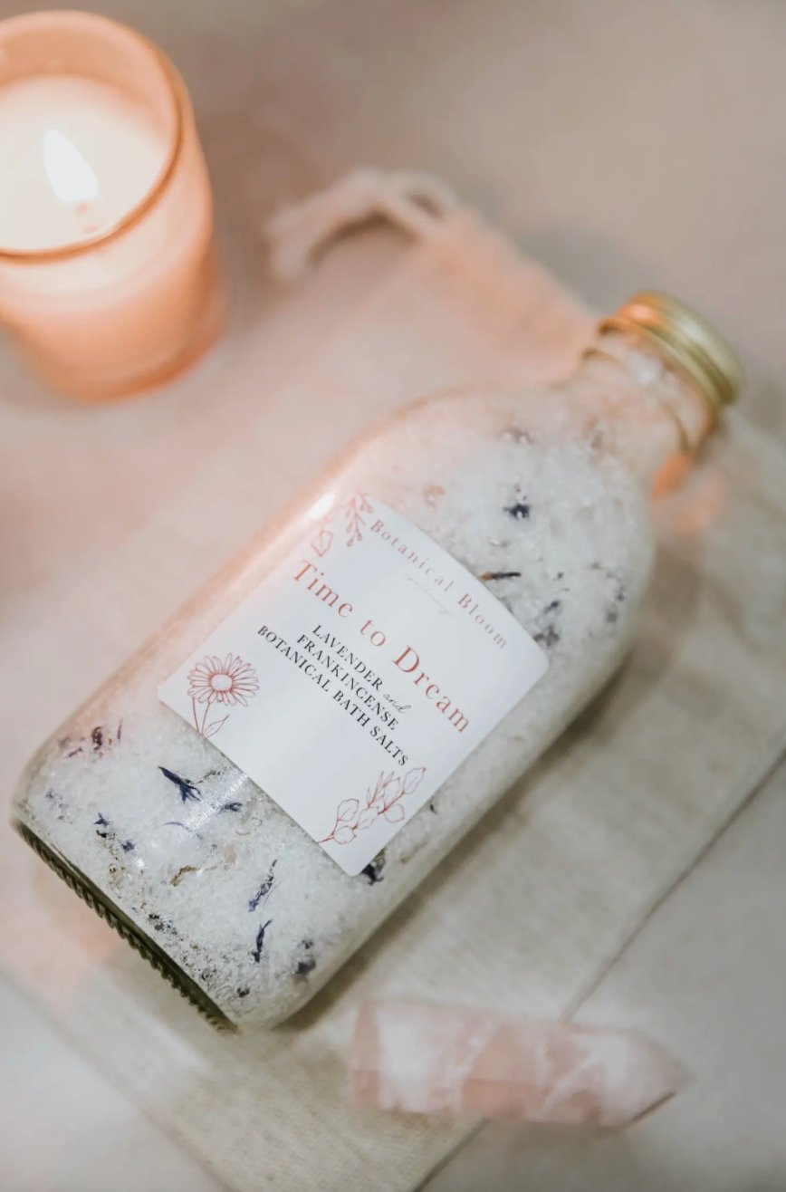 Lavender + Frankincense Bath Salts | Time to dream
