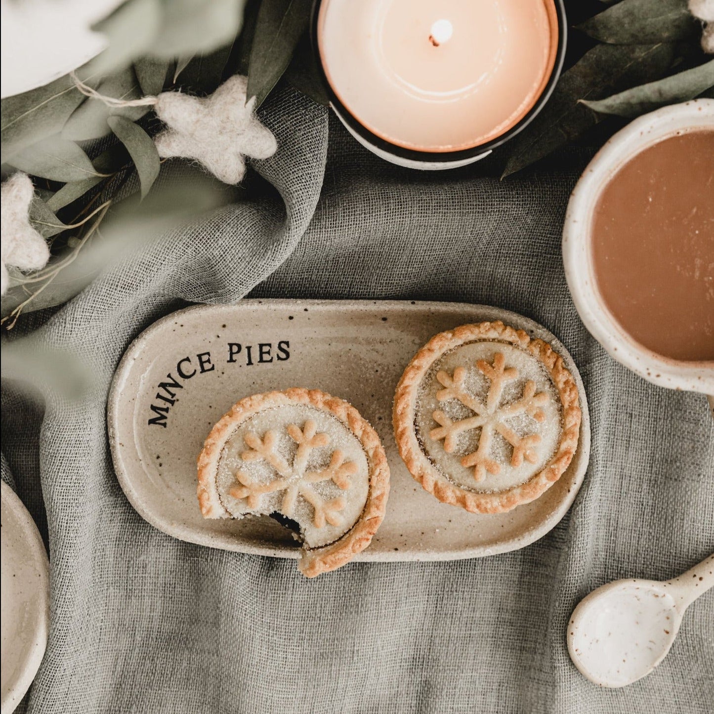 Mince Pies Ceramic Plate