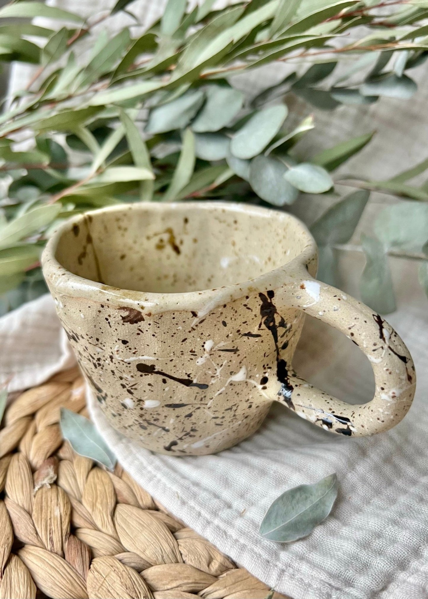 Monochrome Splatter | Cosy Mug