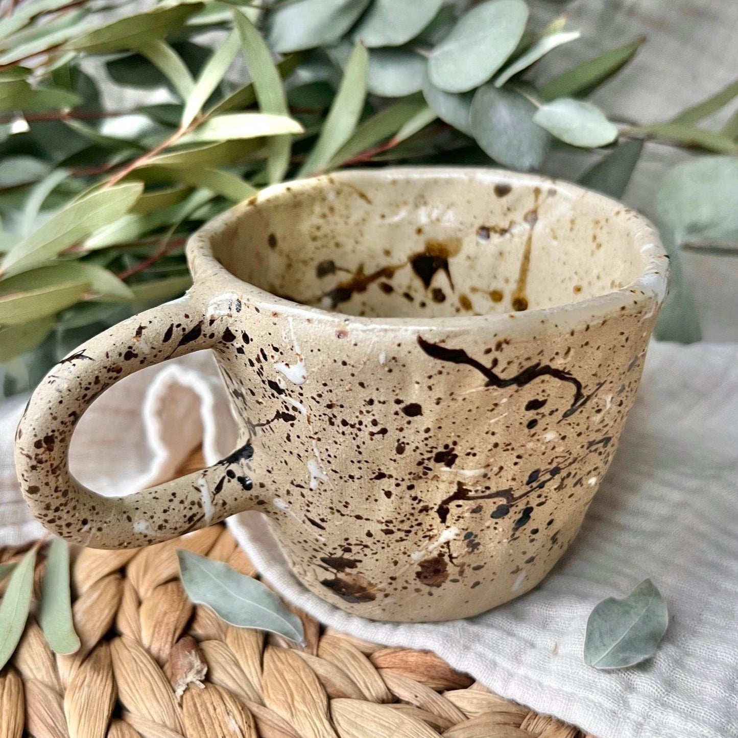 Monochrome Splatter | Cosy Mug