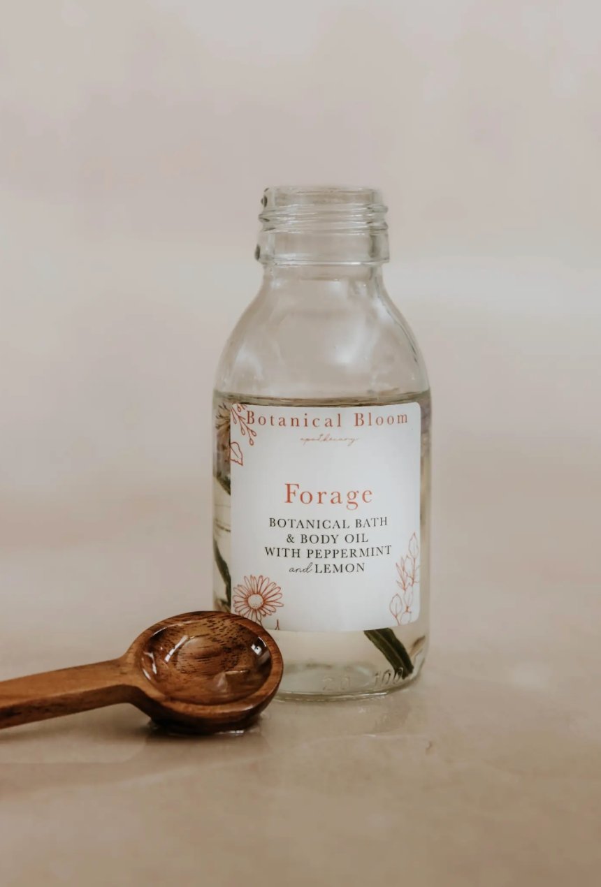 Peppermint & Lemon Bath + Body Oil