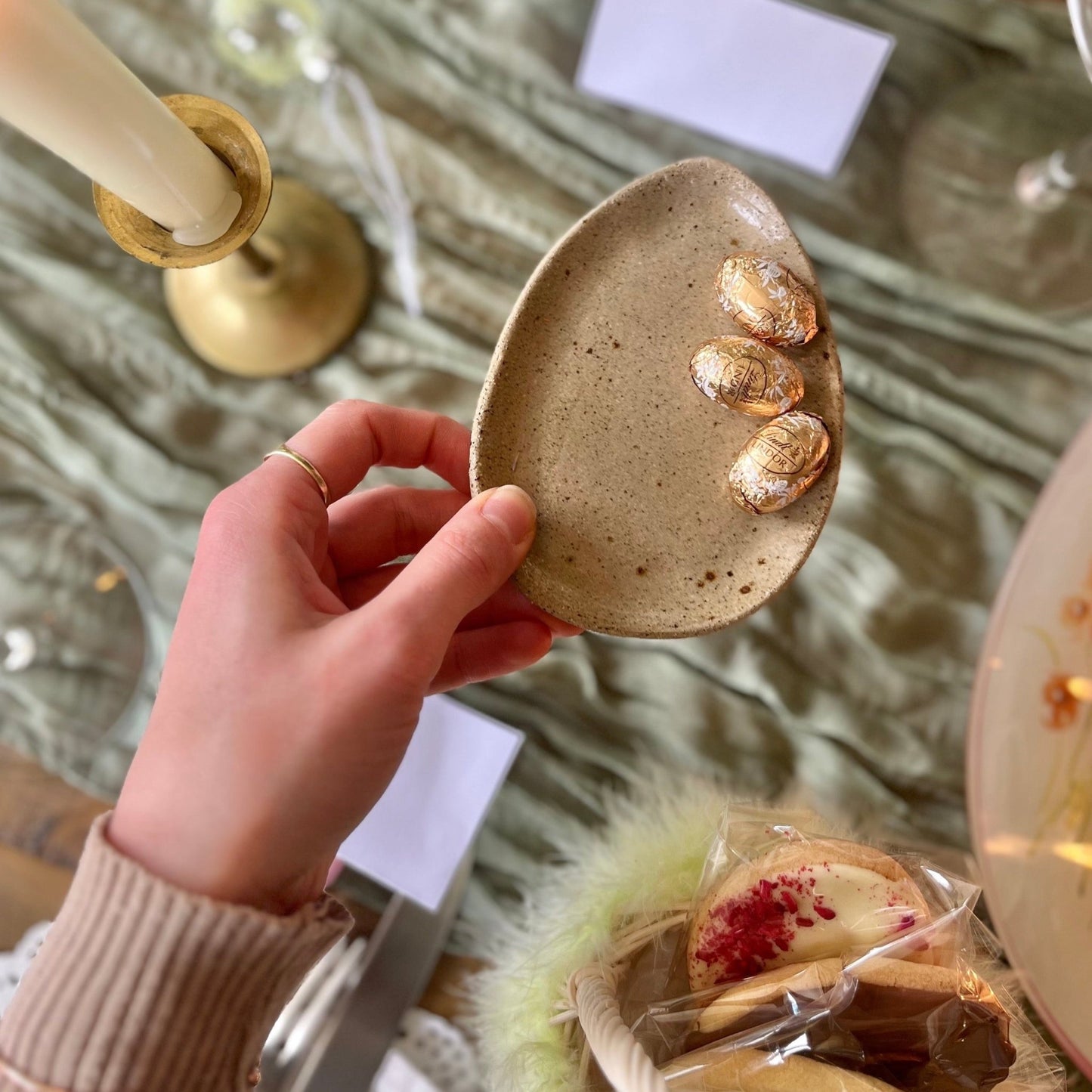 Small Ceramic Egg Plate