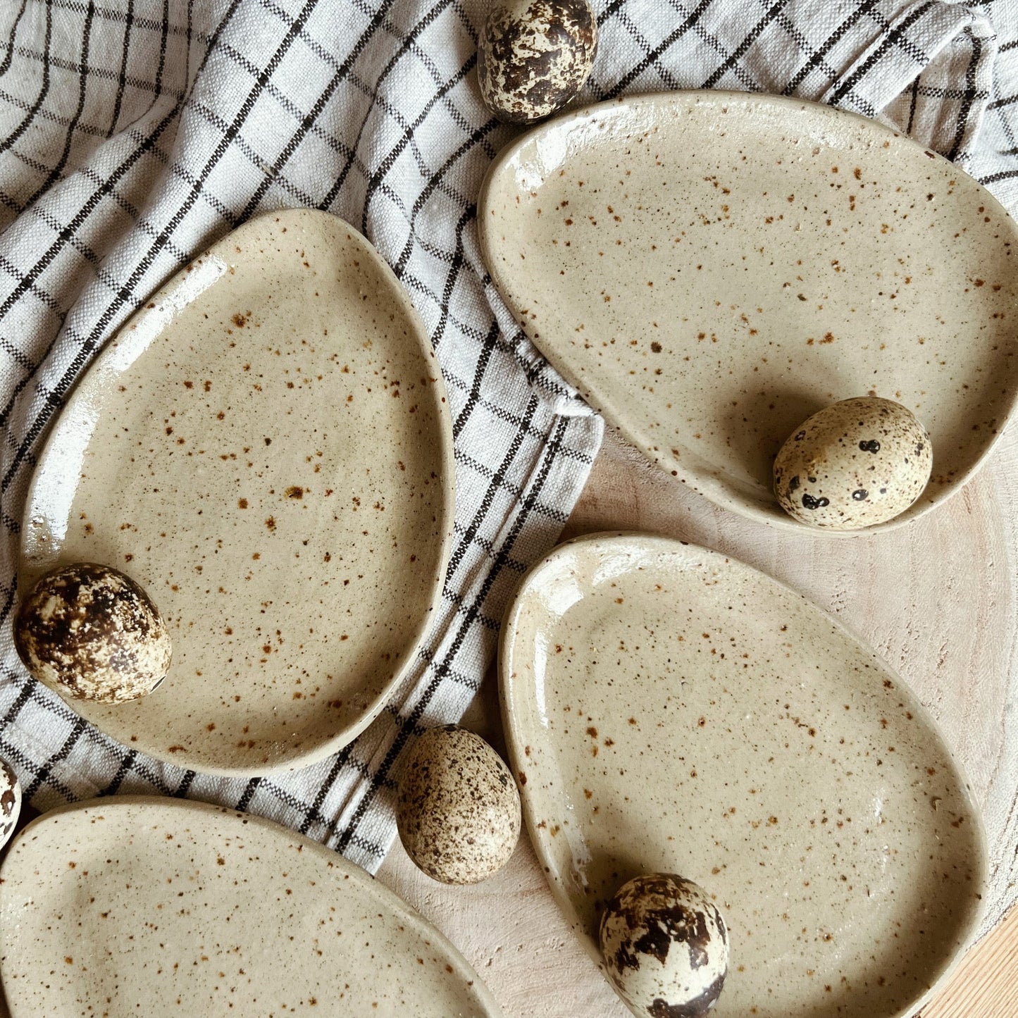 Small Ceramic Egg Plate