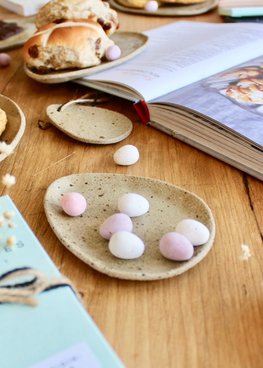 Small Ceramic Egg Plate