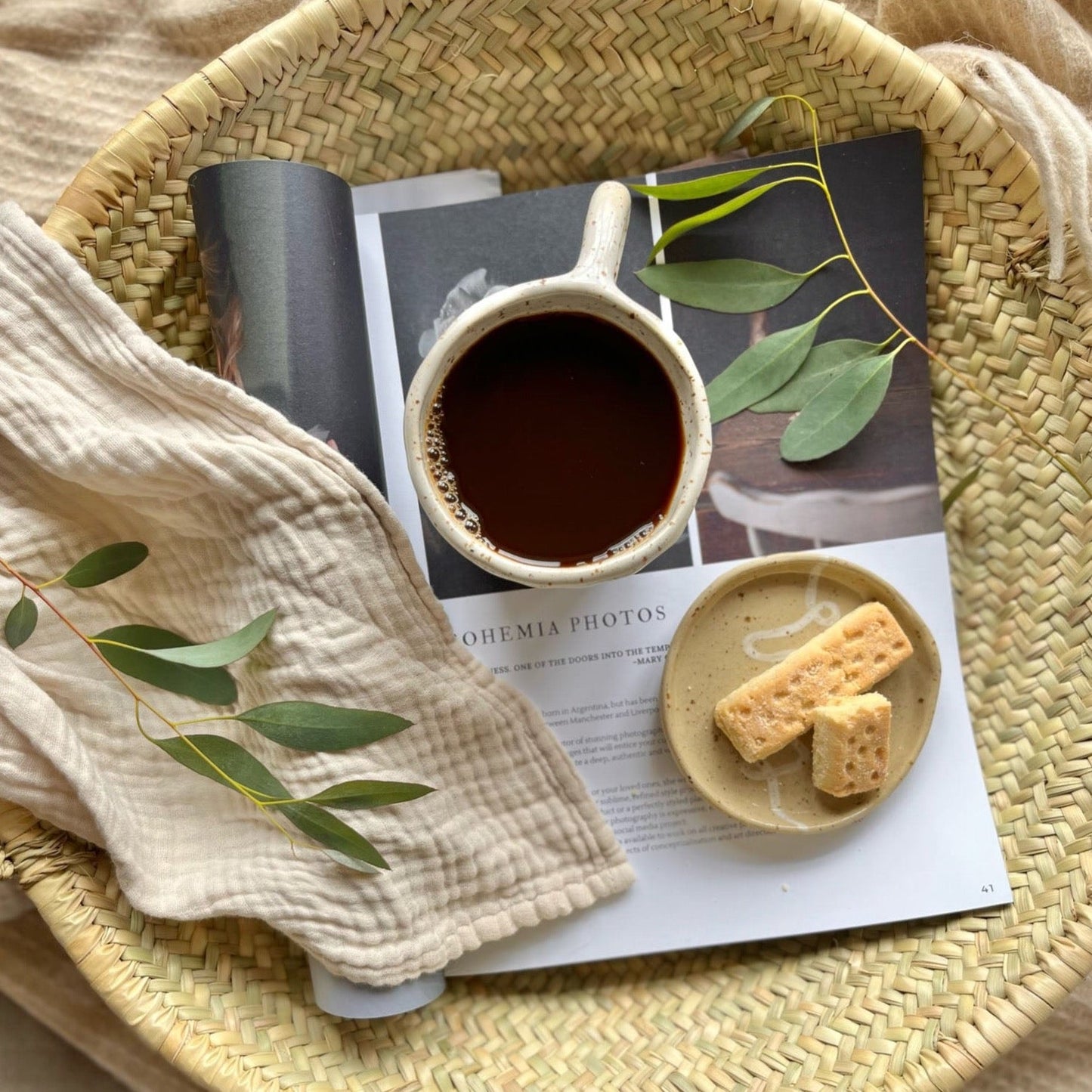 Squiggle | Biscuit Plate & Cosy Mug Duo