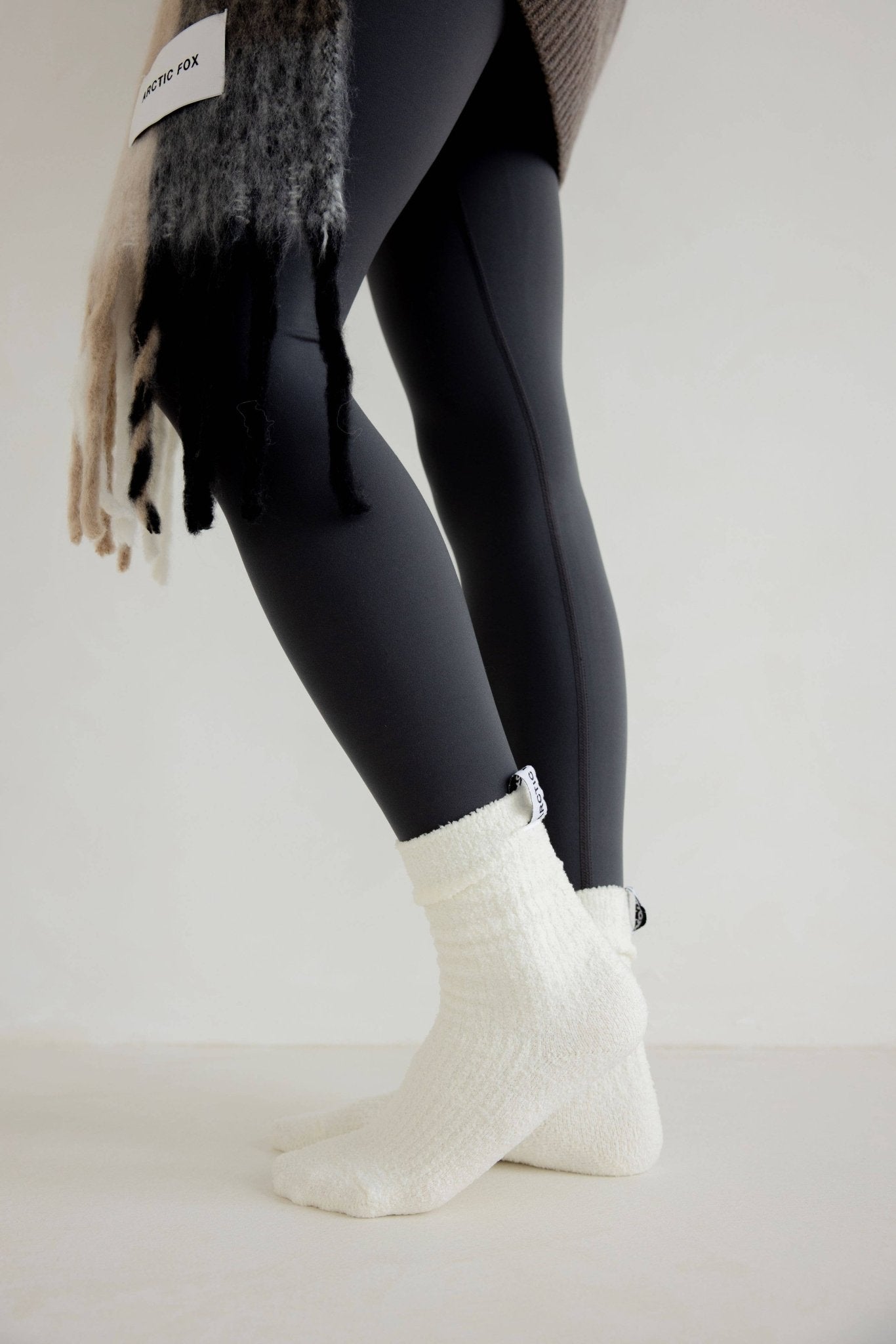 100% Recycled Cosy Socks | Polar White