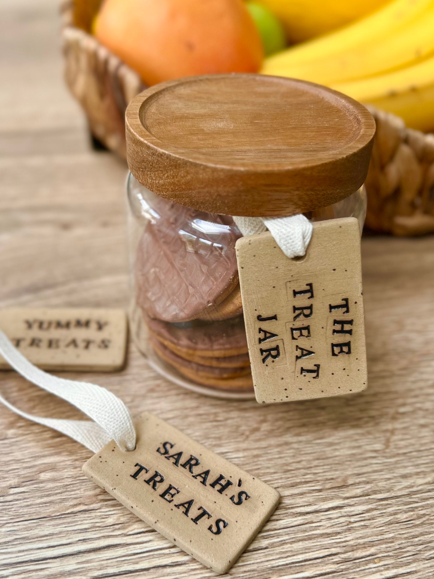 Personalised Ceramic Cookie Jar Tag