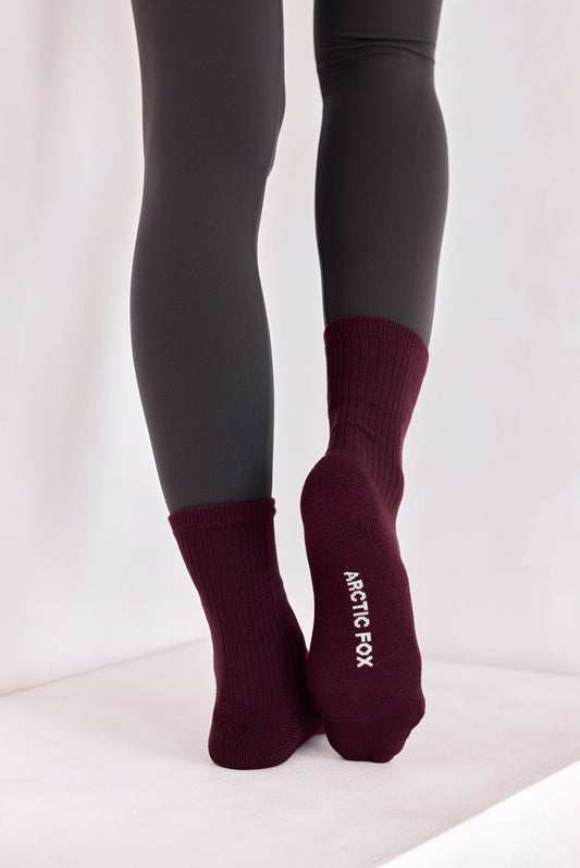 The Everyday Socks - 100% Bamboo | Plum