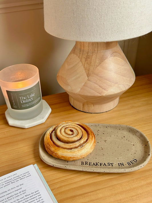Breakfast in Bed Ceramic Plate