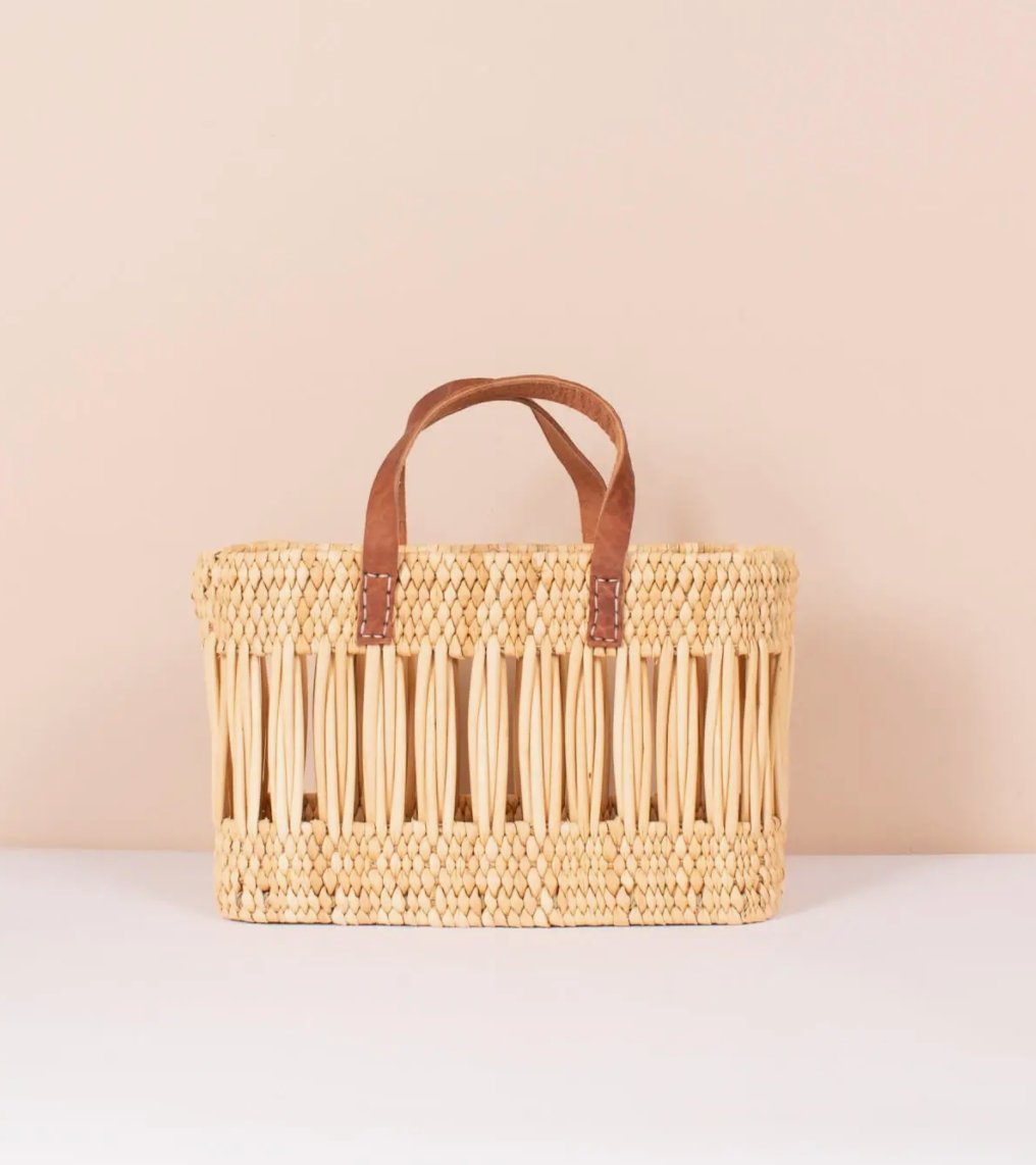 Decorative Reed Storage Basket