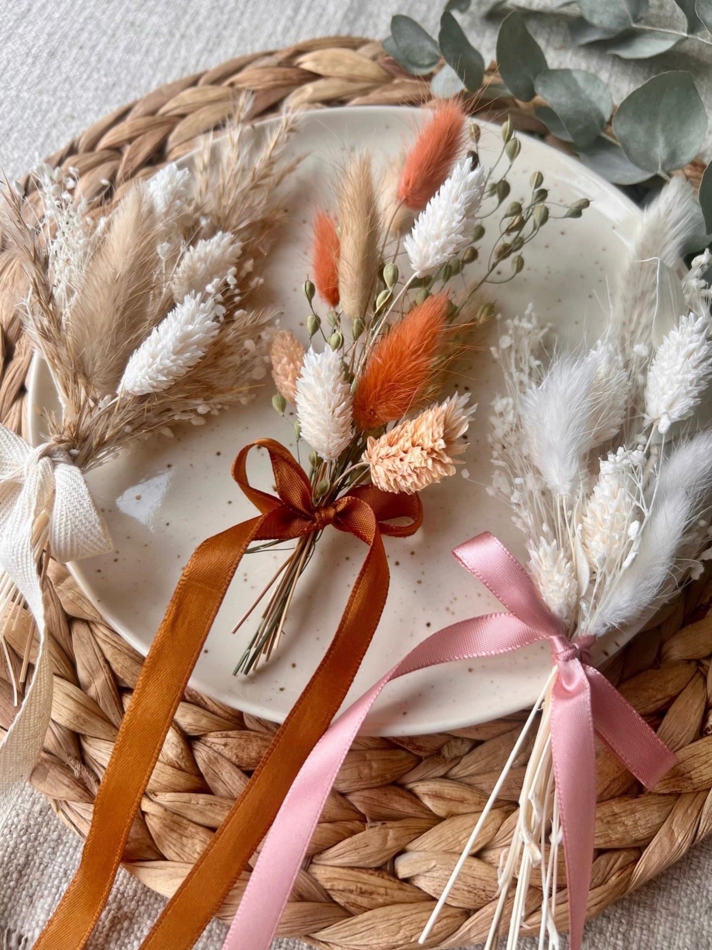 Dried Flower Place Setting | in Various Designs