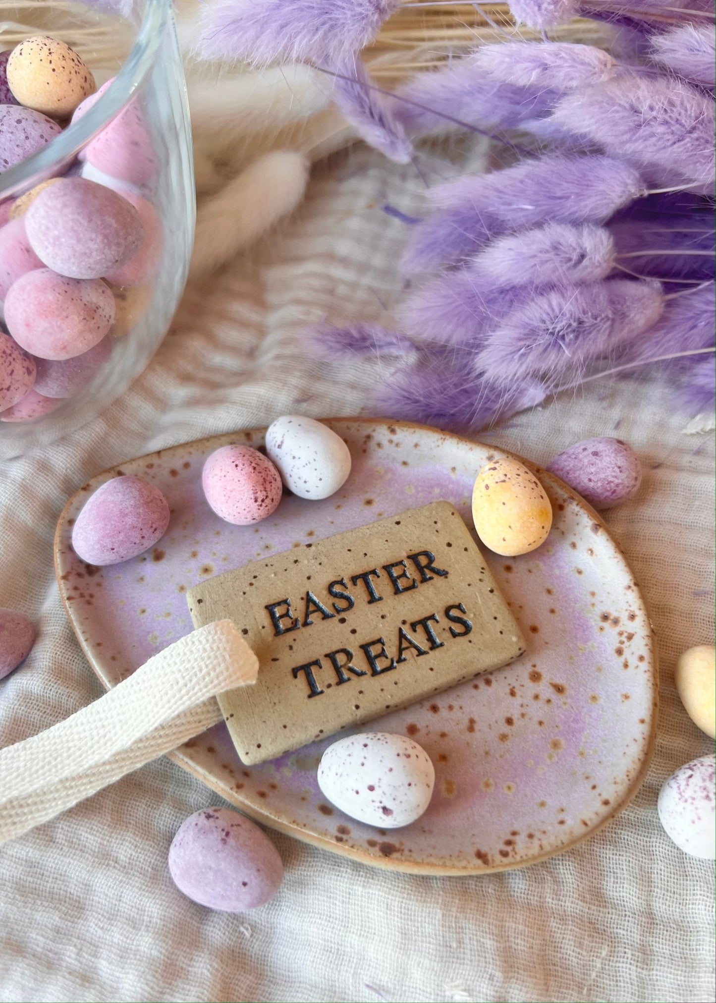 Easter Treats | Large Ceramic tag