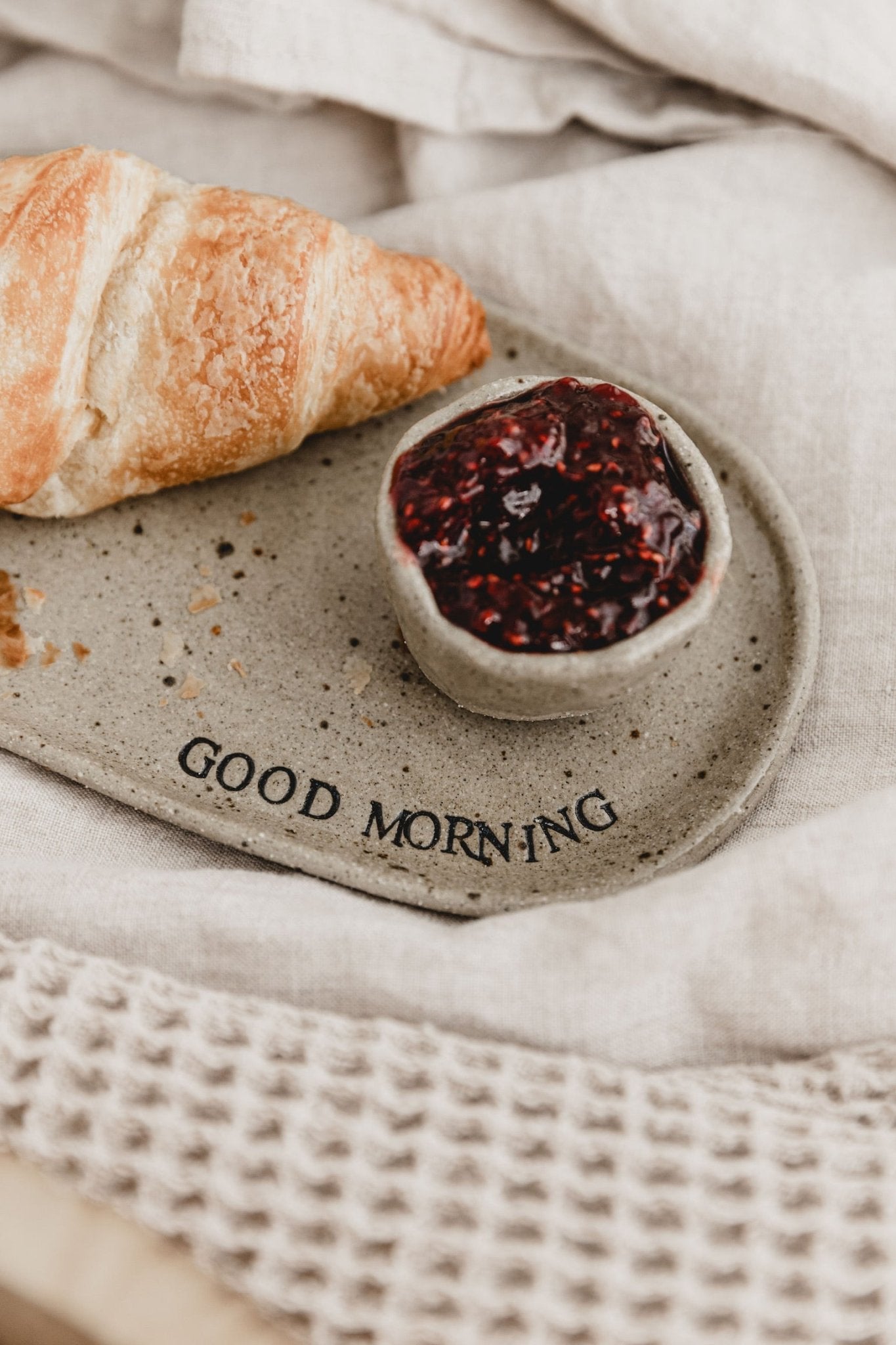 Good Morning Ceramic Plate