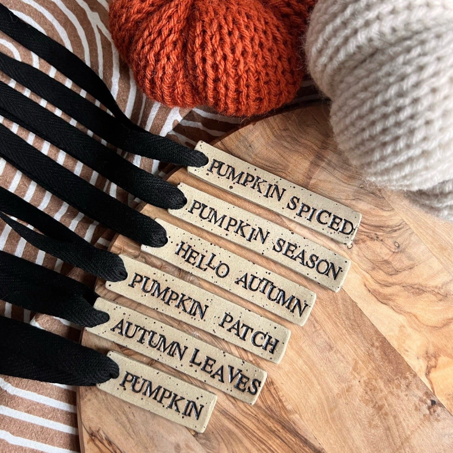 Hello Autumn | Ceramic Tag Set