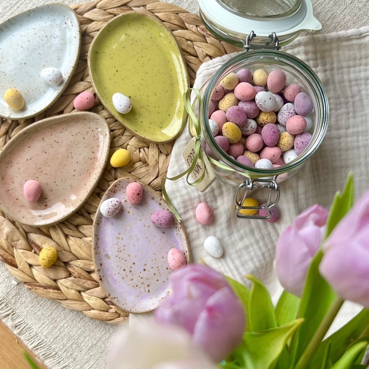 Mini Egg Treat Plates