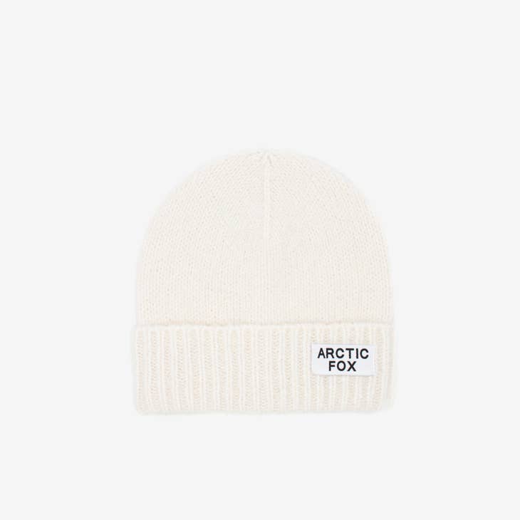 Mohair Wool Beanie | Polar White