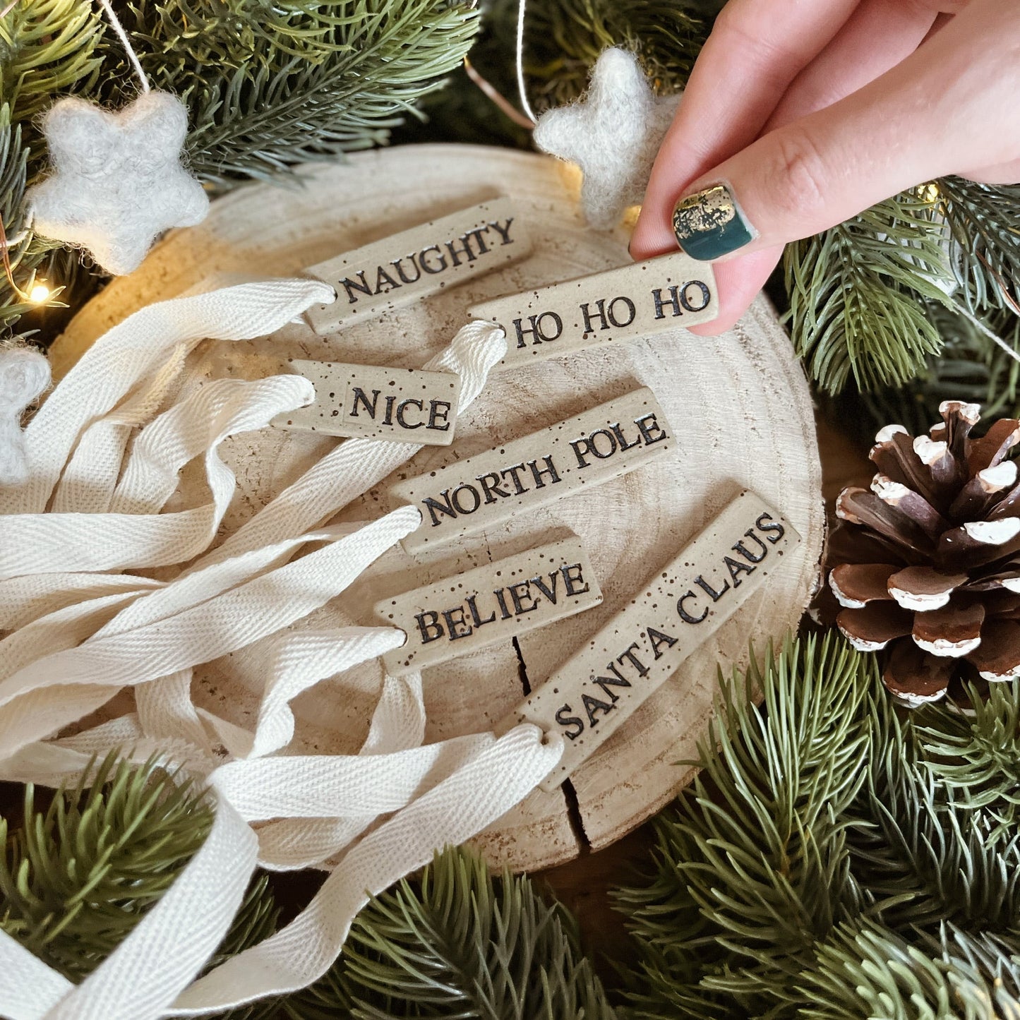 Naughty or Nice | Christmas Tag Set
