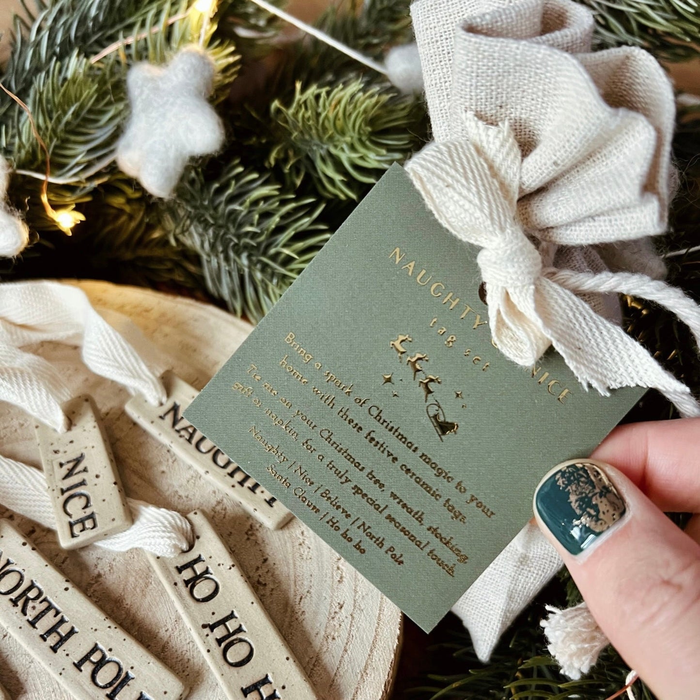 Naughty or Nice | Christmas Tag Set