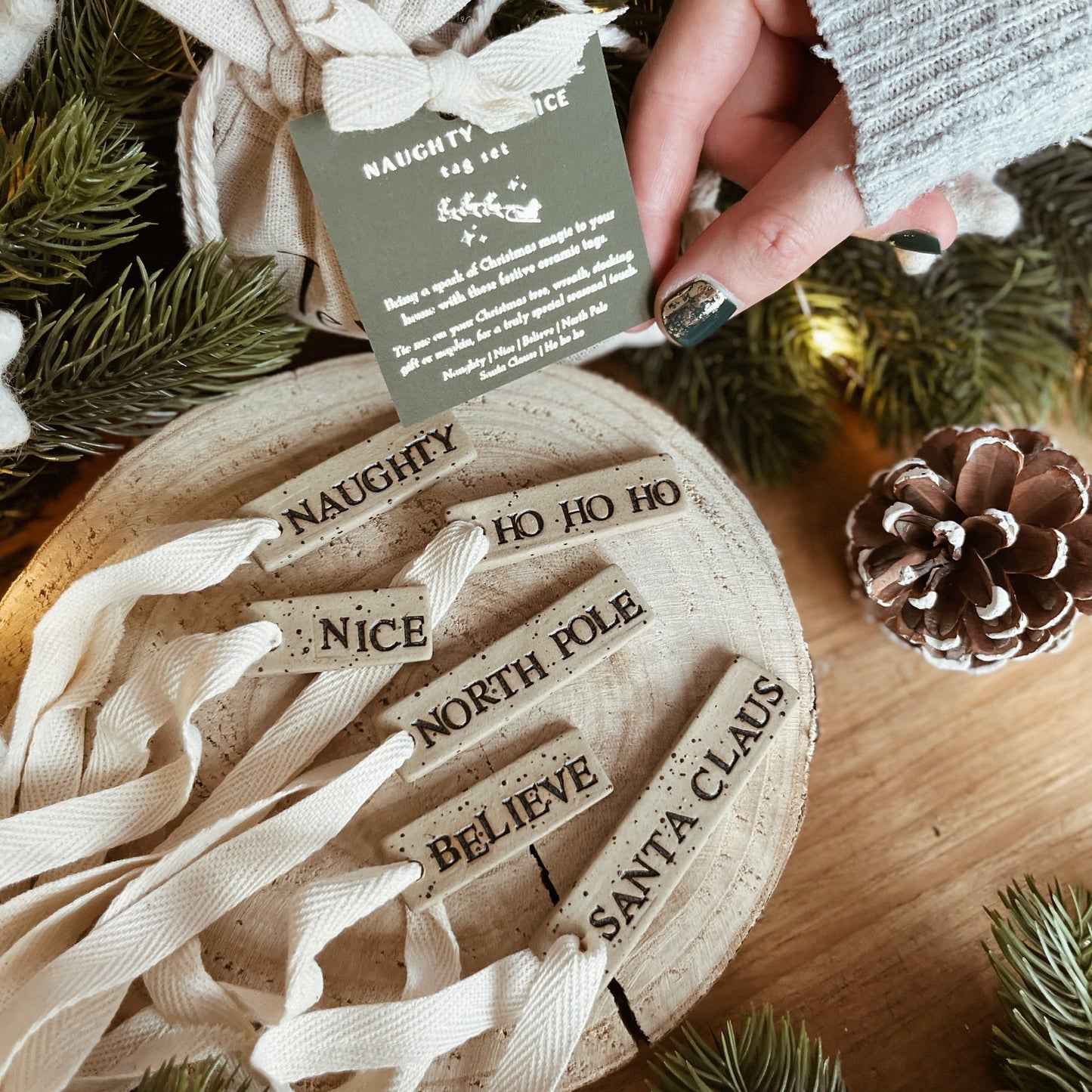 Naughty or Nice | Christmas Tag Set