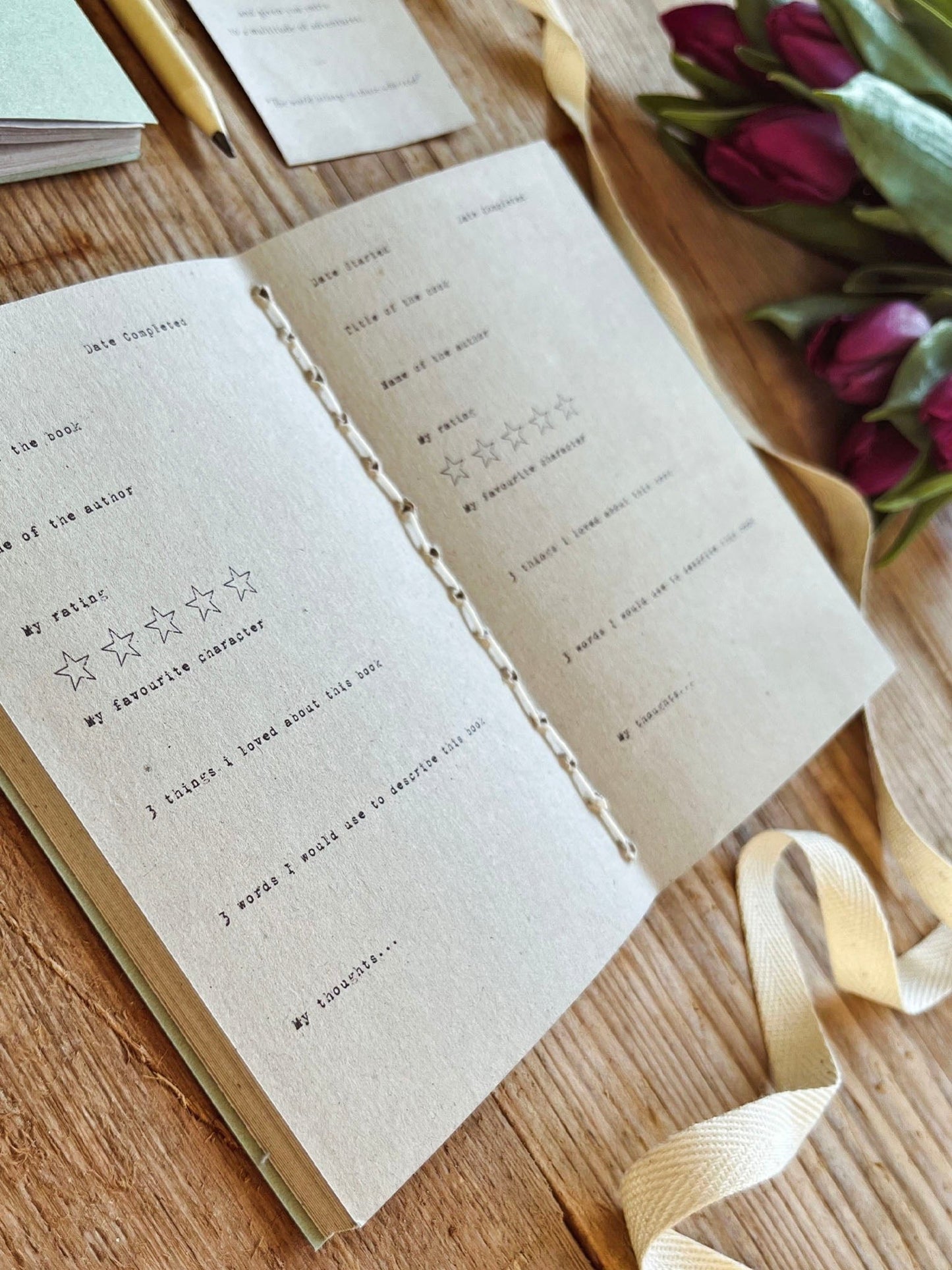 Reading Journal | A5 & A6 | Personalise