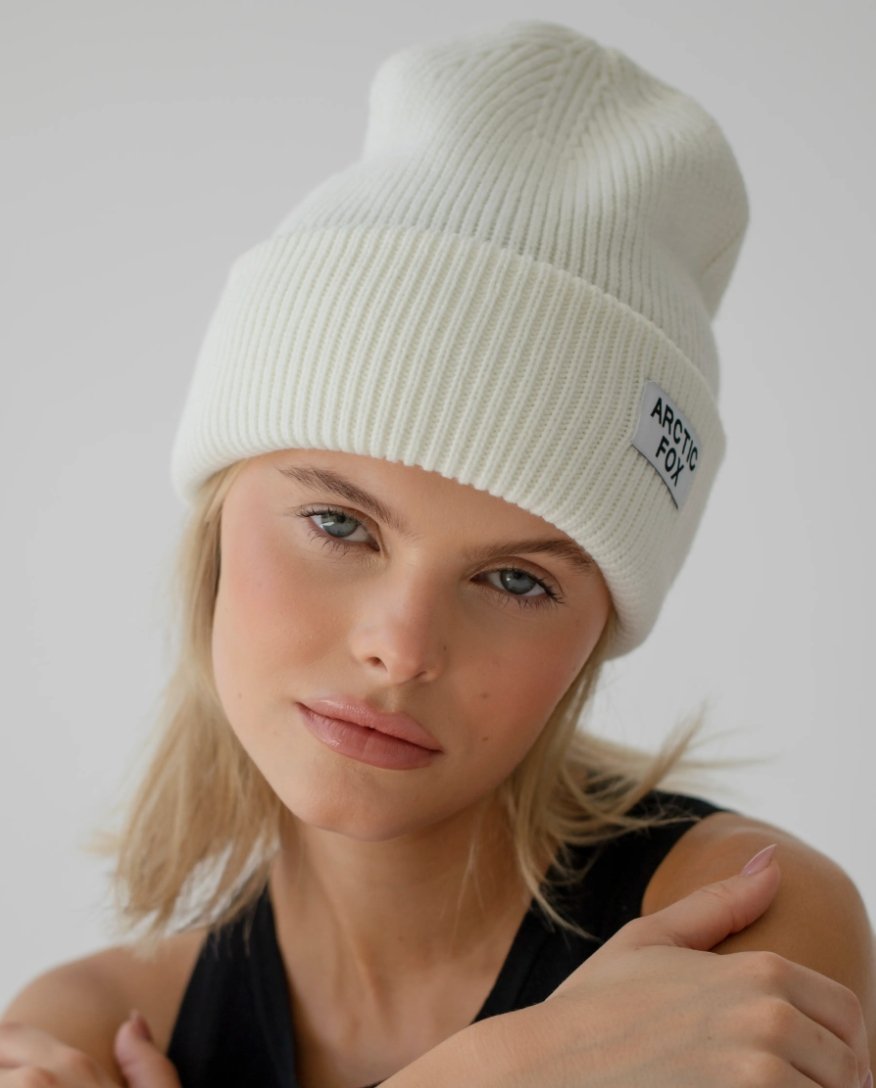 Recycled Bottle Beanie | Winter White