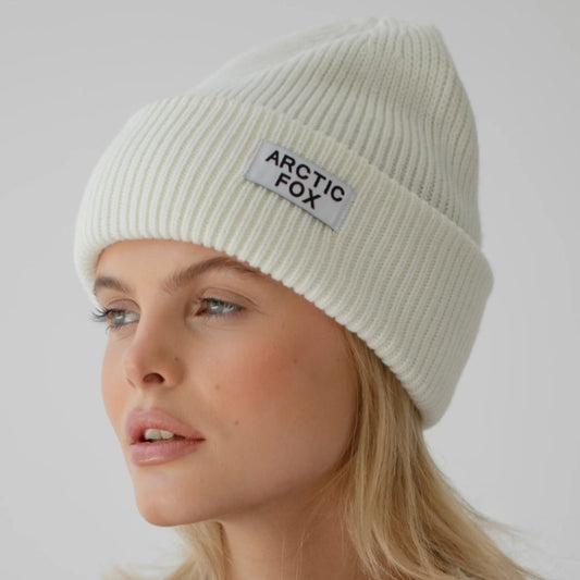 Recycled Bottle Beanie | Winter White