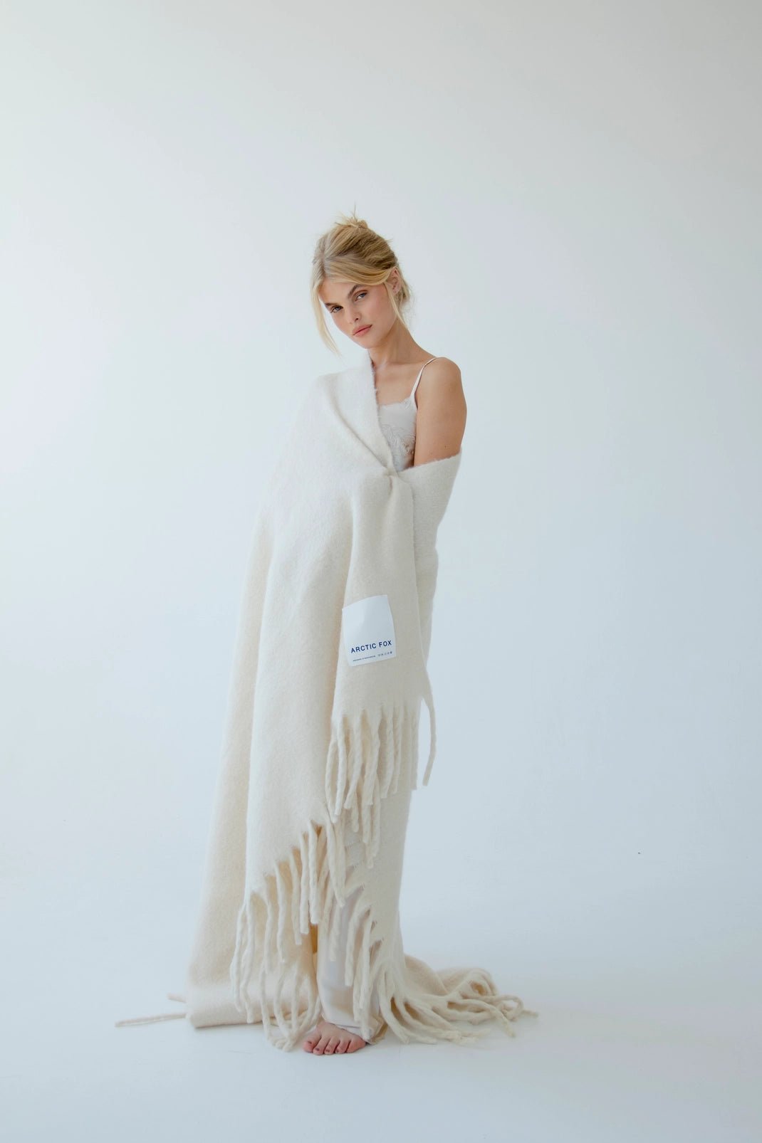 Reykjavik Recycled Blanket | CREAM