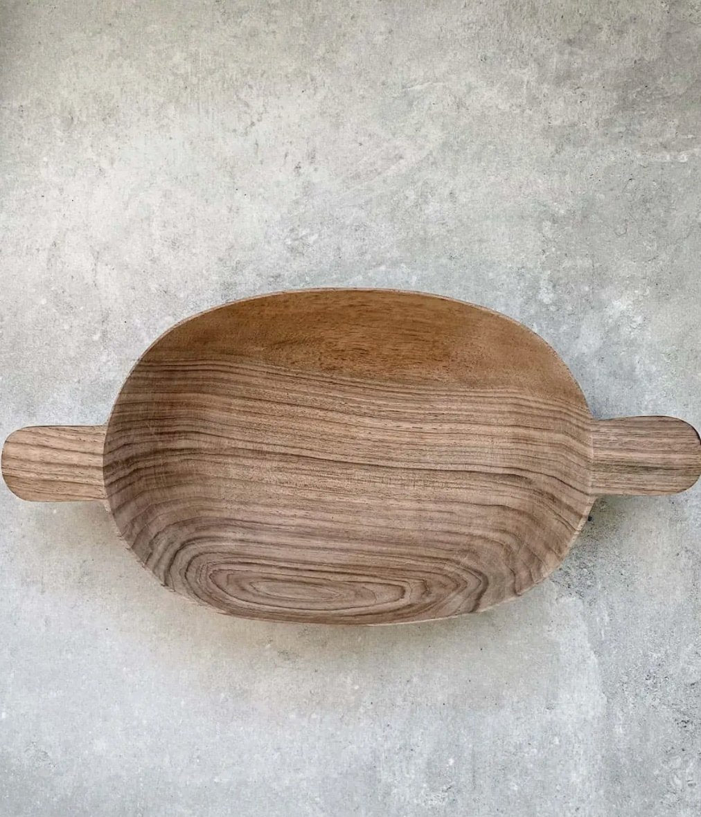 Walnut Wood Handled Bowl